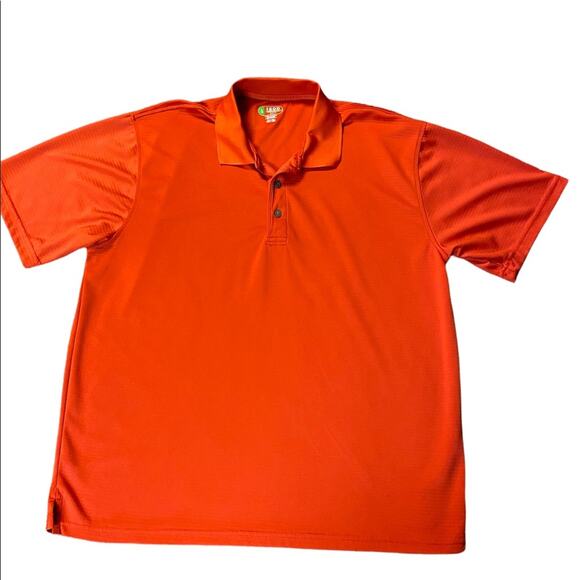 Izod Size Large Mens Golf Shirt Red/Orange - Picture 1 of 5